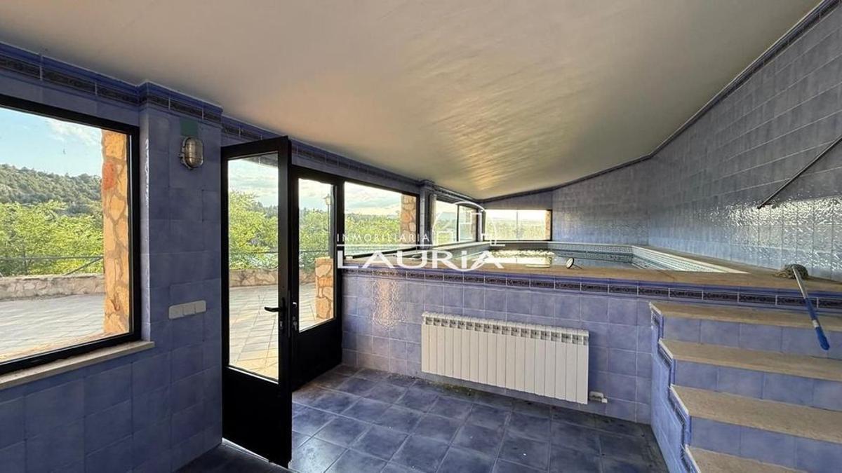 El chalet con la piscina climatizada