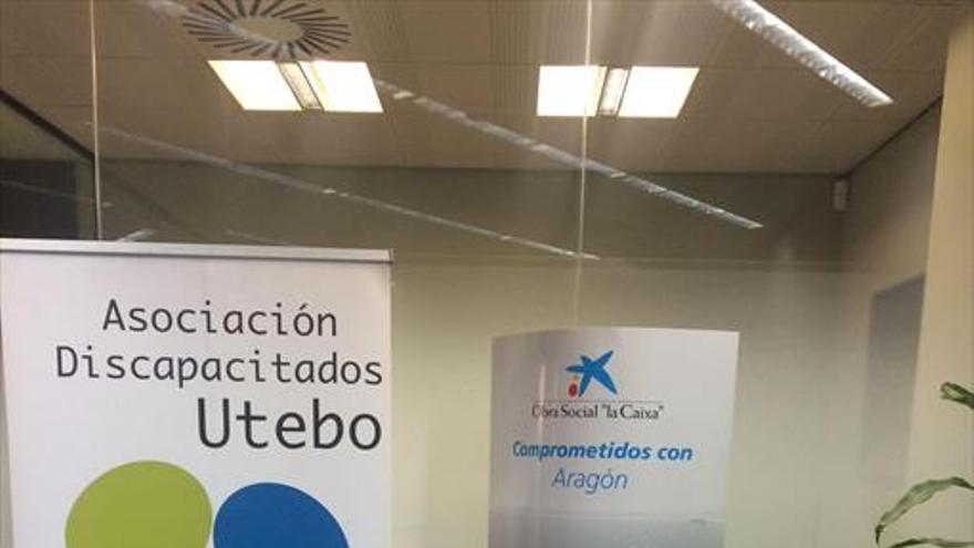 La obra social la Caixa ayuda a los discapacitados de Utebo