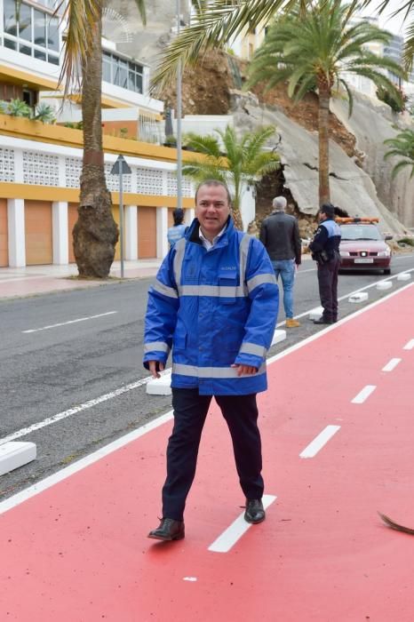 11-04-2019 LAS PALMAS DE GRAN CANARIA. Derrumbe en Paseo de Chill  | 11/04/2019 | Fotógrafo: Andrés Cruz