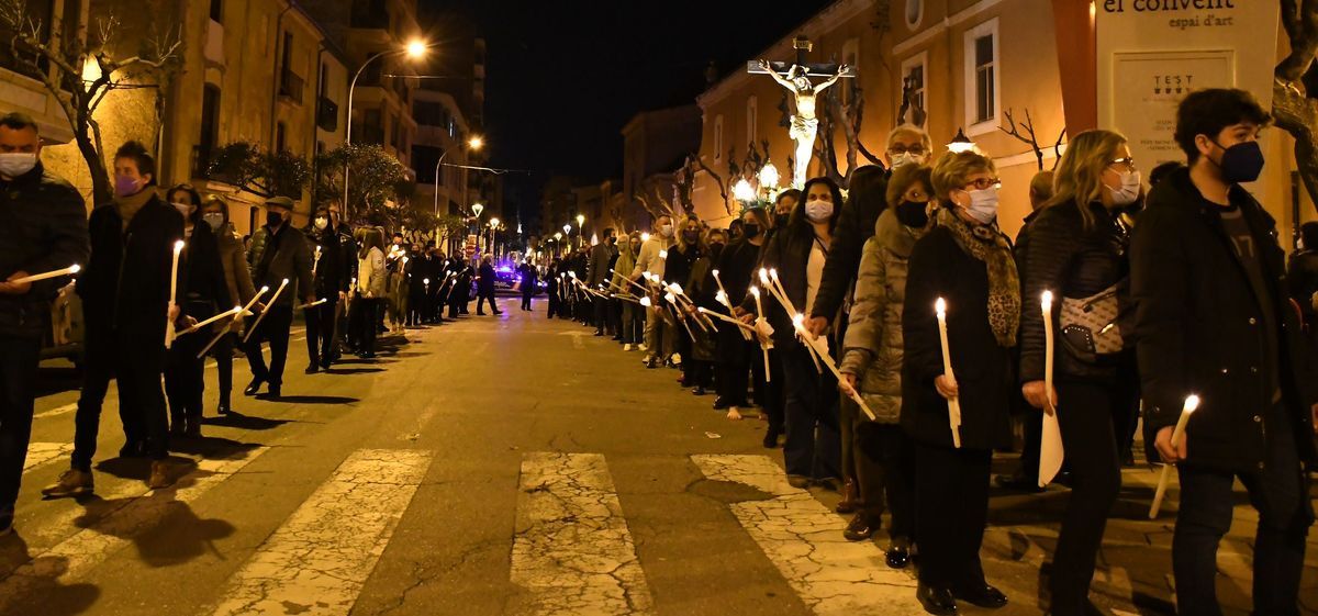 El Cristo del Hospital protagonizó la espectacular Procesión del Silencio en Vila-real.