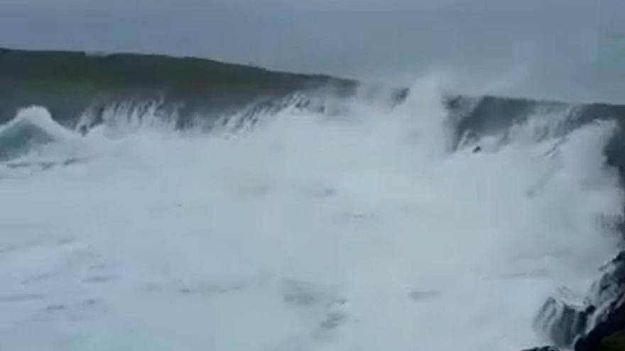 Espectacular temporal en las islas Columbretes