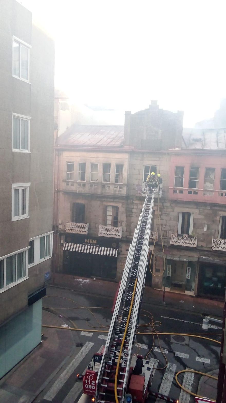 La humareda se extendión por toda la zona