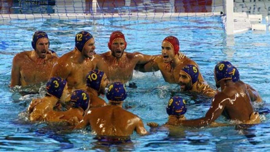 El combinado español de waterpolo.