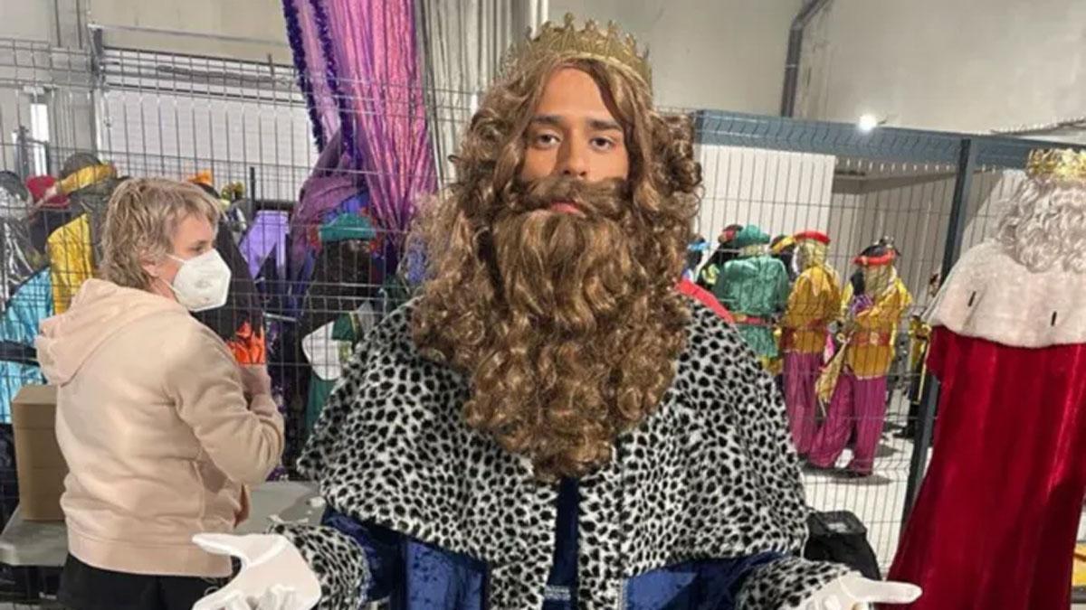 Yan Couto, el Rey Mago de la cabalgata de 2024 en Fornells de la Selva