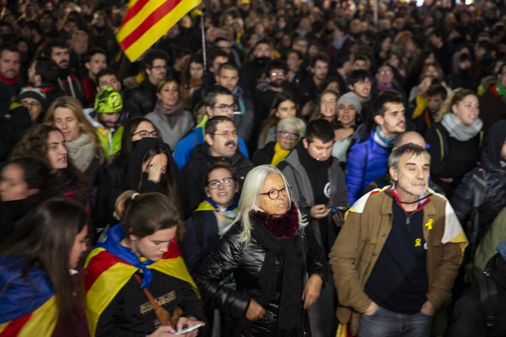 Concentració a Girona pel Consell de Ministres