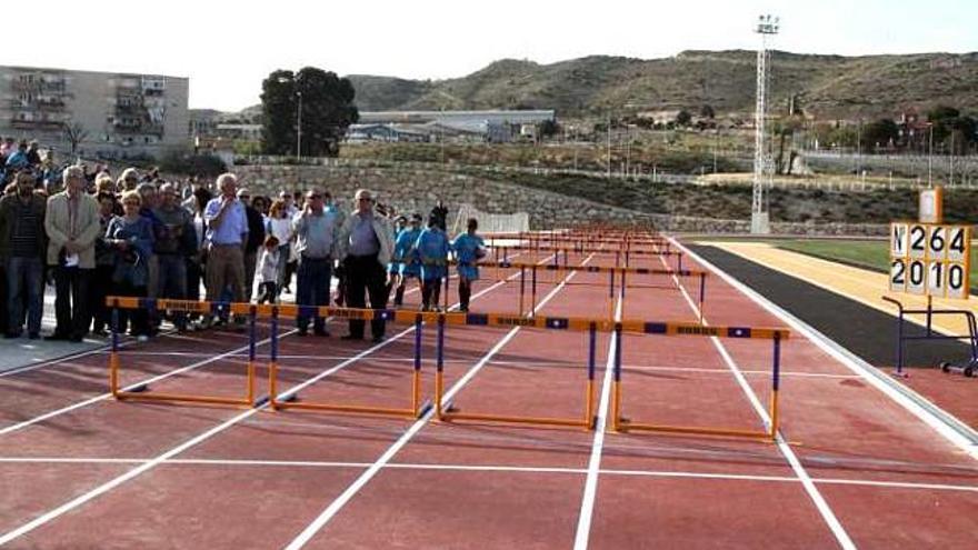 Imagen de la nueva pista, en la inauguración de ayer.