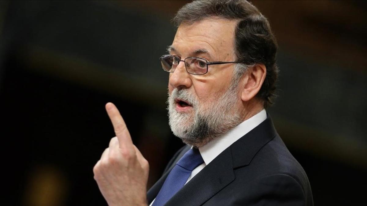 Mariano Rajoy, el pasado miércoles, en el Congreso de los Diputados.