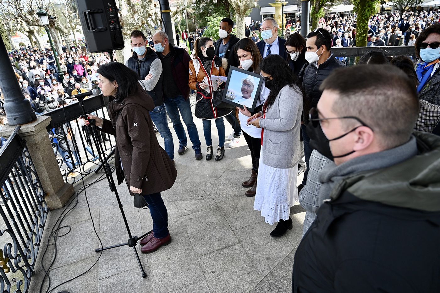 Miles de personas bajo una misma petición: retomar la búsqueda de los desaparecidos del "Villa de Pitanxo"