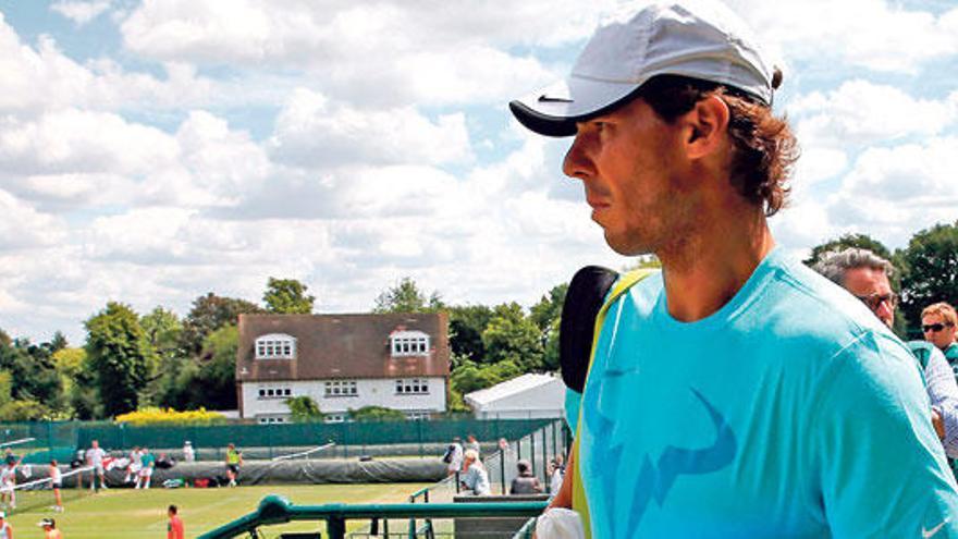 Rafel Nadal en el All England Club de Wimbledon.