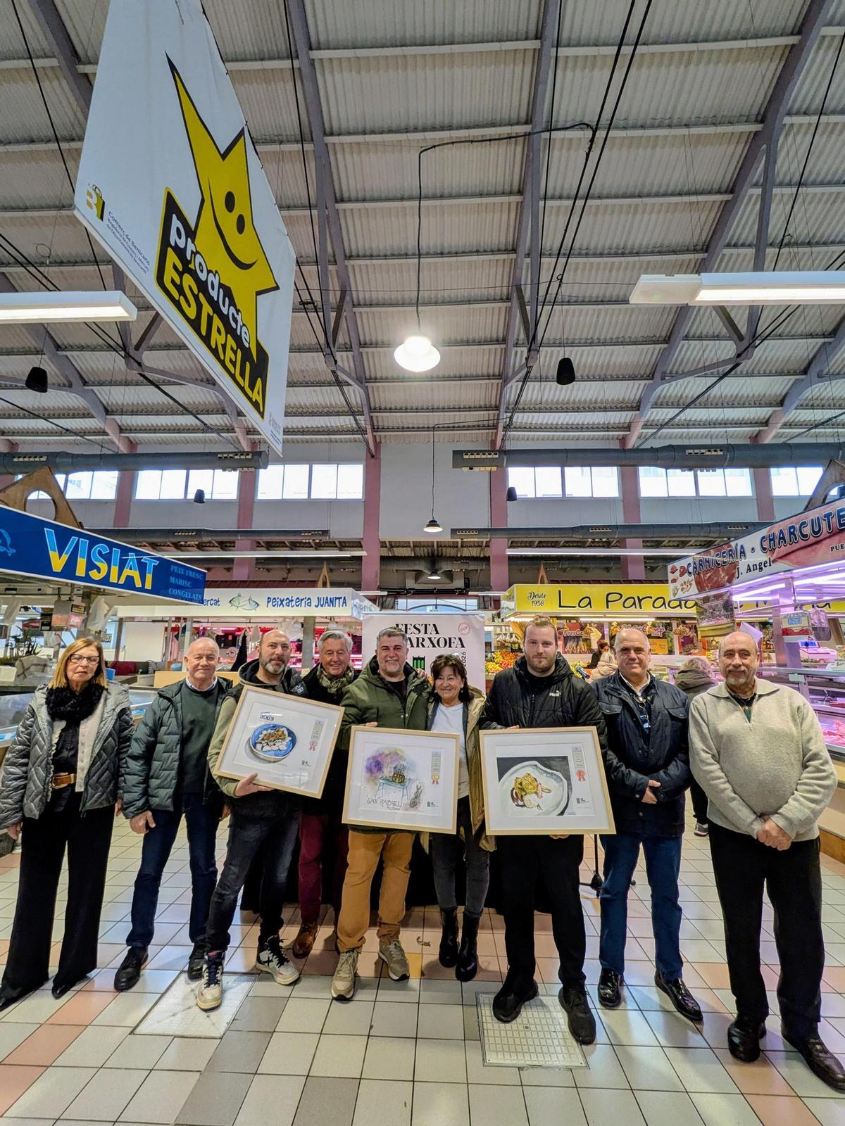 Foto de familia de la entrega de premios a los pinchos más 'etxurats'.