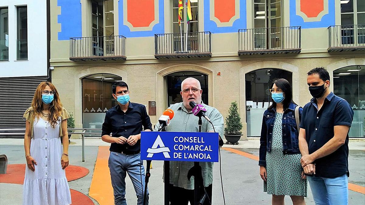 El president del Consell Comarcal, Xavier Boquete, presentant l’acord del CRP | CCA