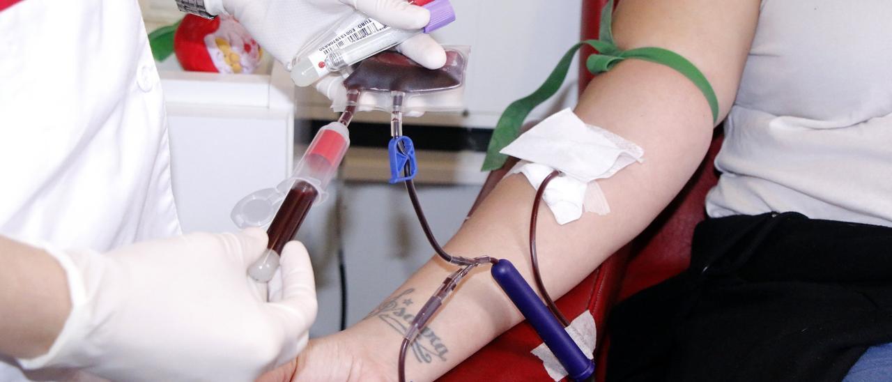 Donación de sangre.