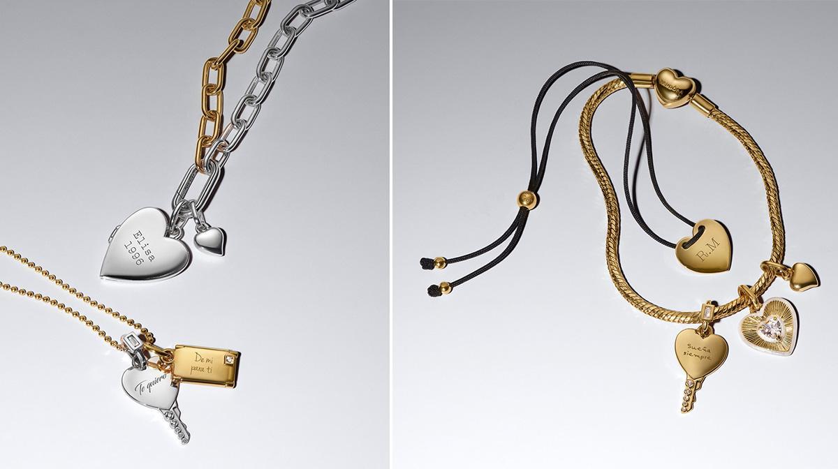 Puedes personalizar las joyas Pandora con palabras, dibujos o fotos