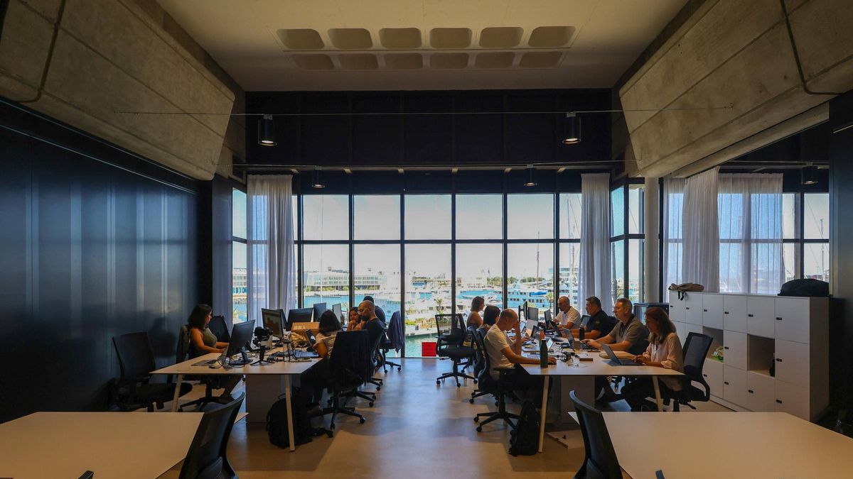 Zona para empresas en The Terminal Hub de València, el pasado martes