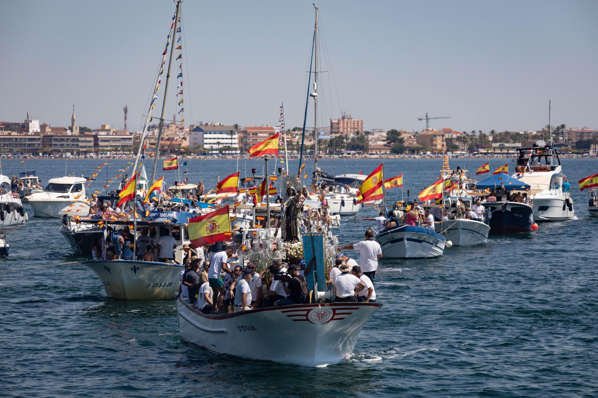 Procesión marítima de la Virgen del Carmen