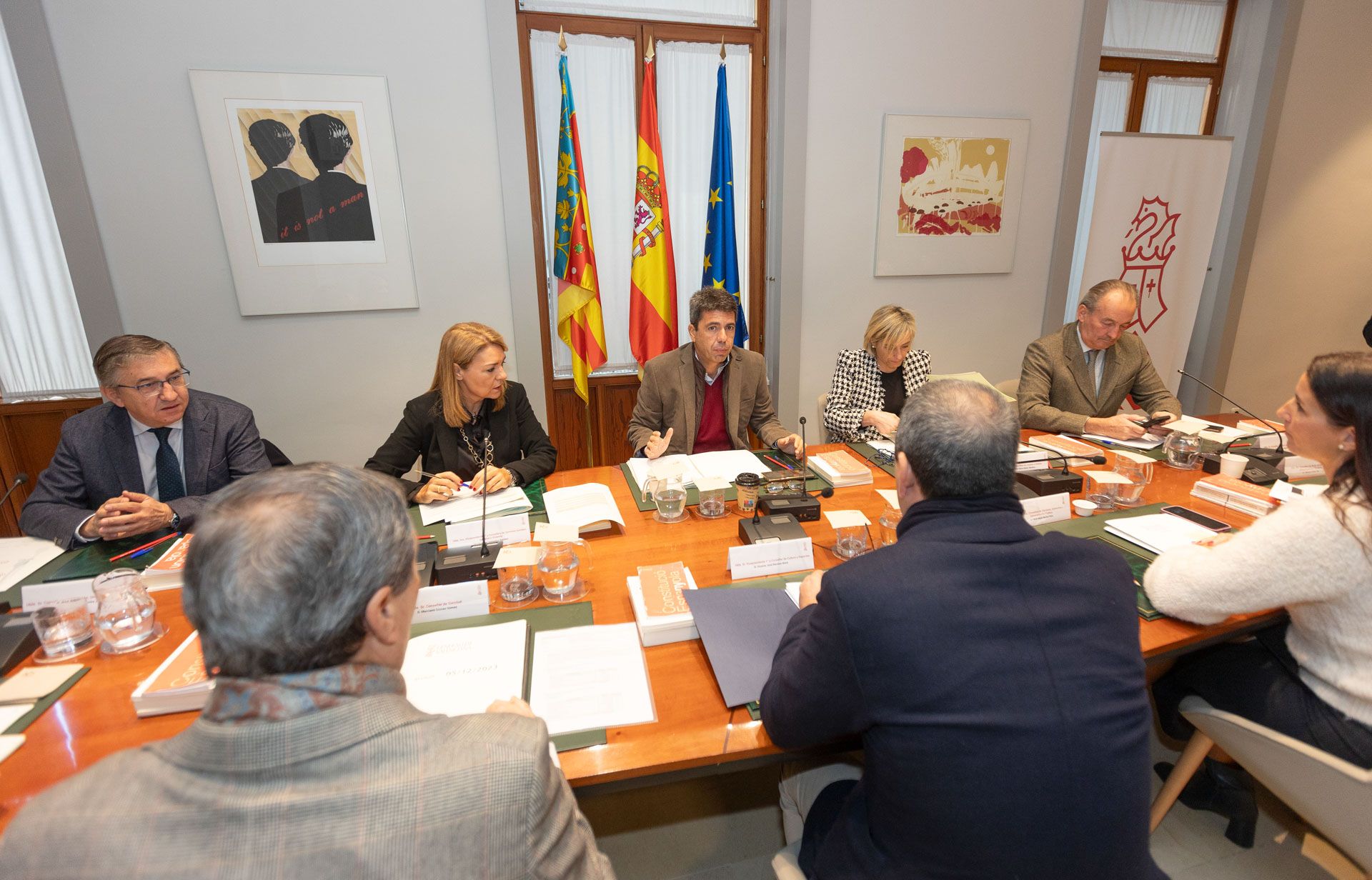 Mazón preside la reunión del Consell en Alicante