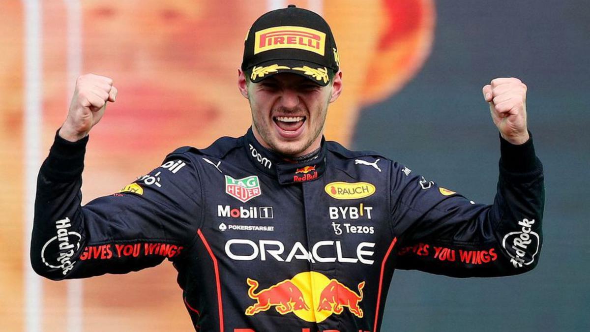 Verstappen celebra el triunfo en México. |  // EFE