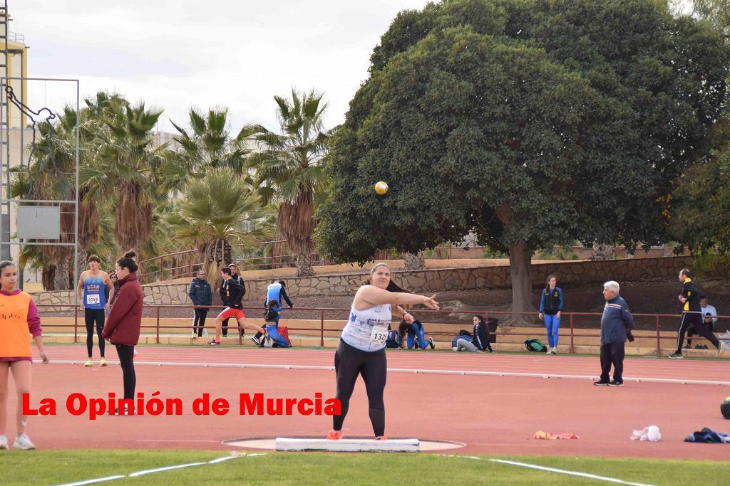 Regional absoluto y sub-23 de atletismo en Lorca (I)