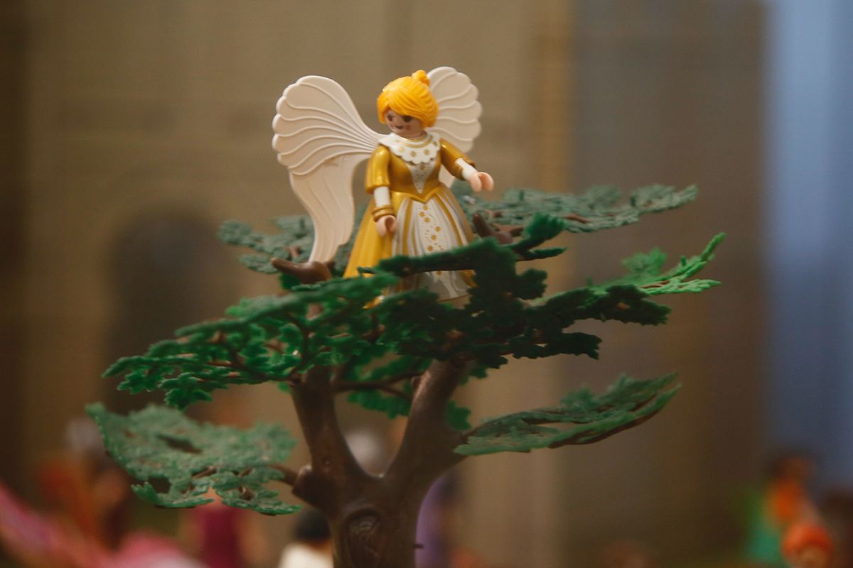 El Jardín Botánico celebra la Navidad con un belén de Playmobil