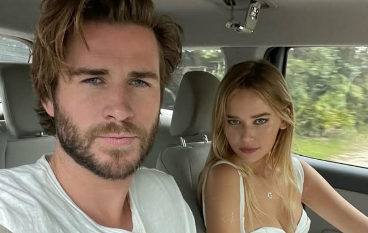 Liam Hemsworth y Gabriella Brooks, en una imagen compartida por la modelo.