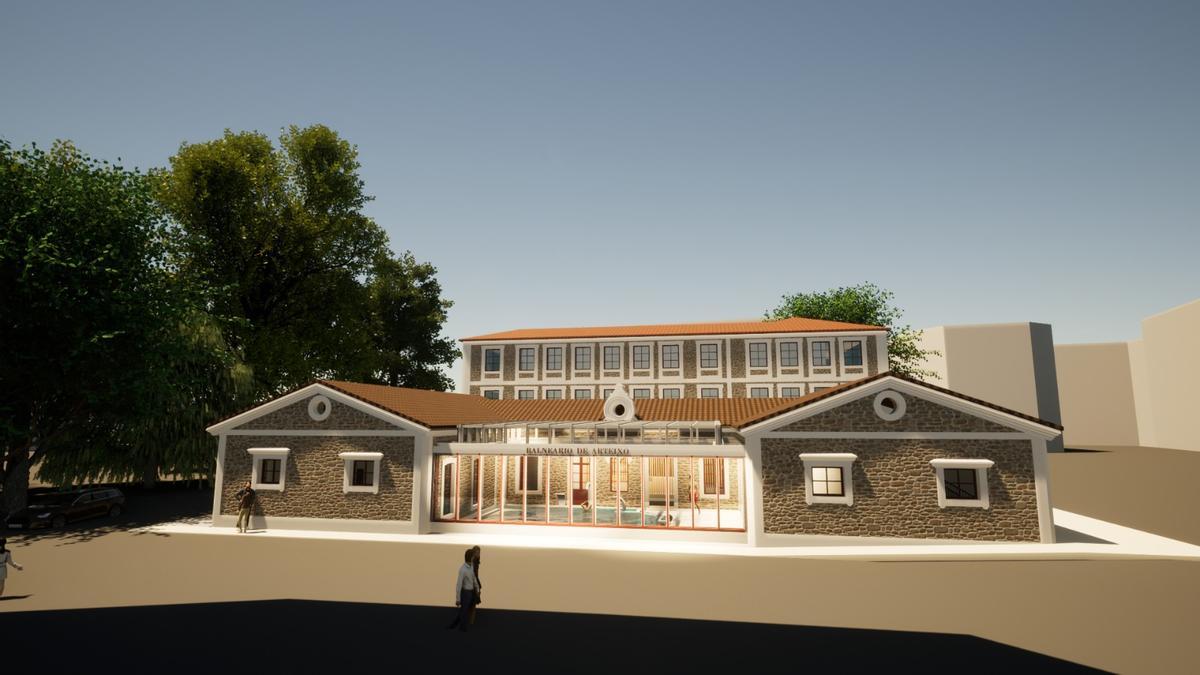 Maqueta del futuro Balneario.