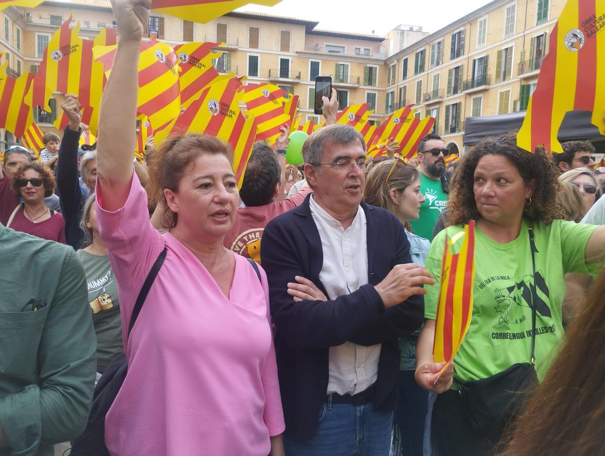 Francina Armengol, Francesc Antich y Catalina Cladera.