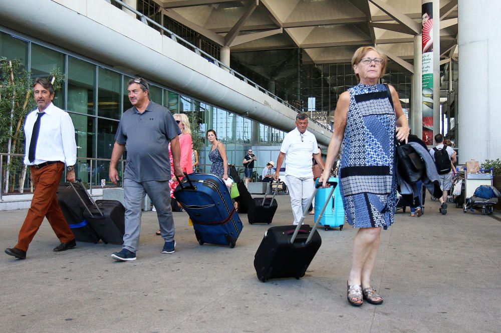 Operación salida en el aeropuerto de Málaga