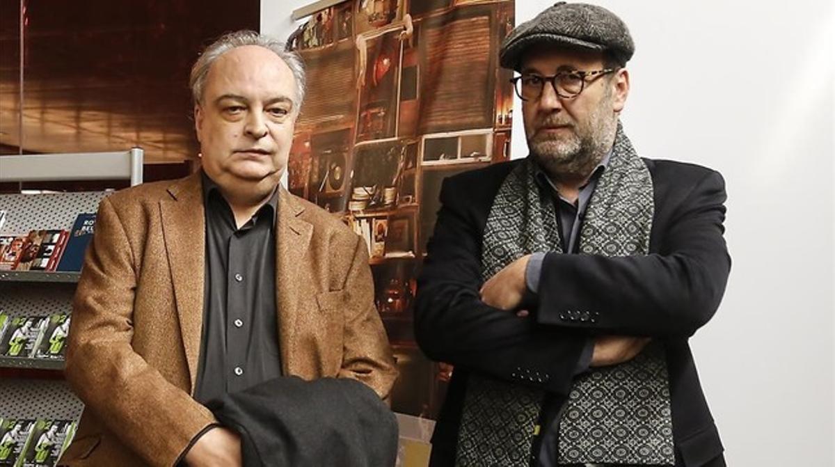 Enrique Vila-Matas y Emilio Manzano, en la sede de la Filmoteca. Enrique Vila-Matas y Emilio Manzano, en la sede de la Filmoteca.