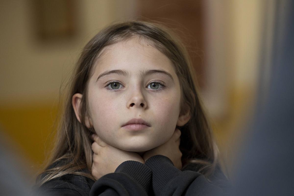 Kira Bartink Barvinska, alumna de la escuela ucraniana Mriya en Barcelona