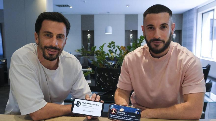Hernán Santana y Kilian 'Zidane10', podcaster y gamer