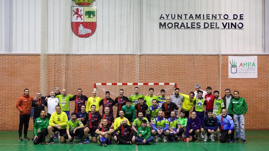 Gran éxito del partido amistoso BM La Muralla de Zamora-Leyendas de Catanas a favor de Fundación Personas en Morales del Vino