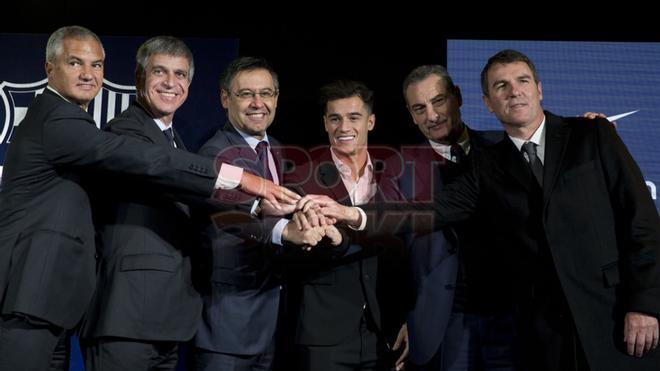 Presentación Philippe Coutinho con el FC Barcelona