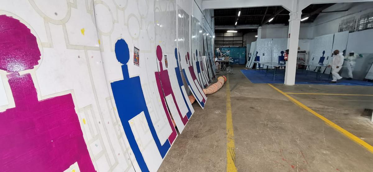 Así construye la obra en memoria de Martínez Garrido el artista Nelson Villalobos Así construye la obra en memoria de Martínez Garrido el artista Nelson Villalobos
