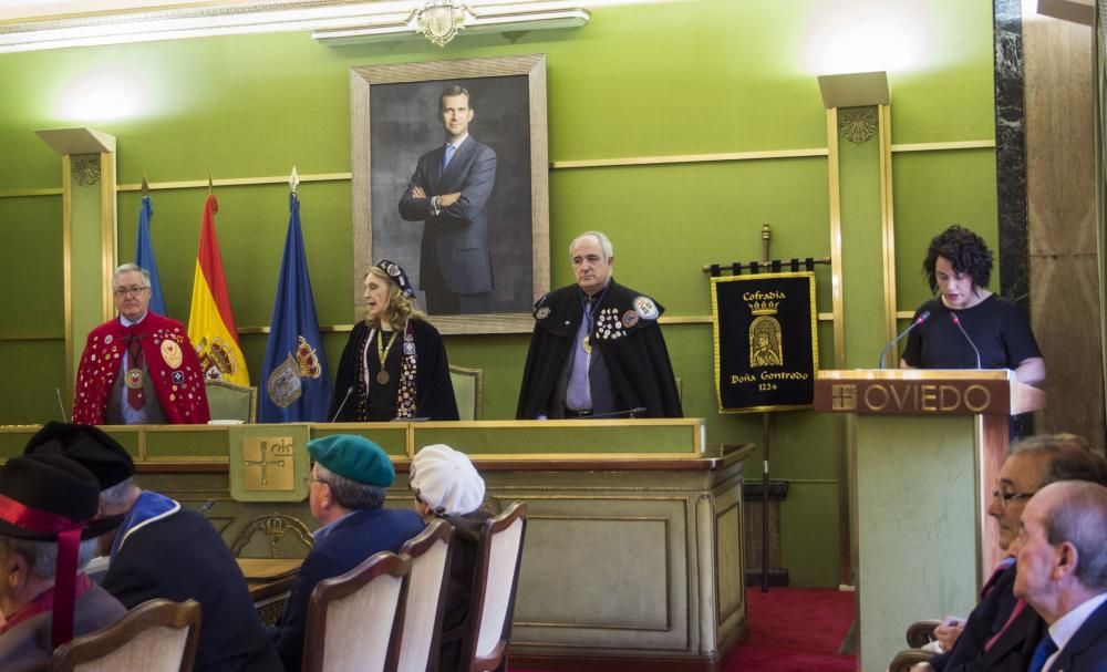 Acto de las cofradías en el Ayuntamiento de Oviedo