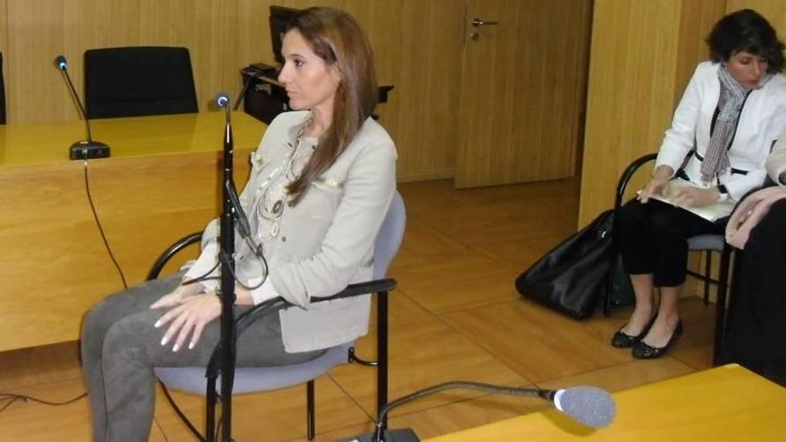 Mónica Jaume, ayer en la vista oral.