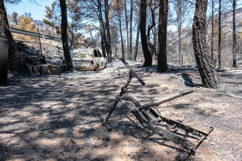 Así ha quedado la zona tras el incendio.