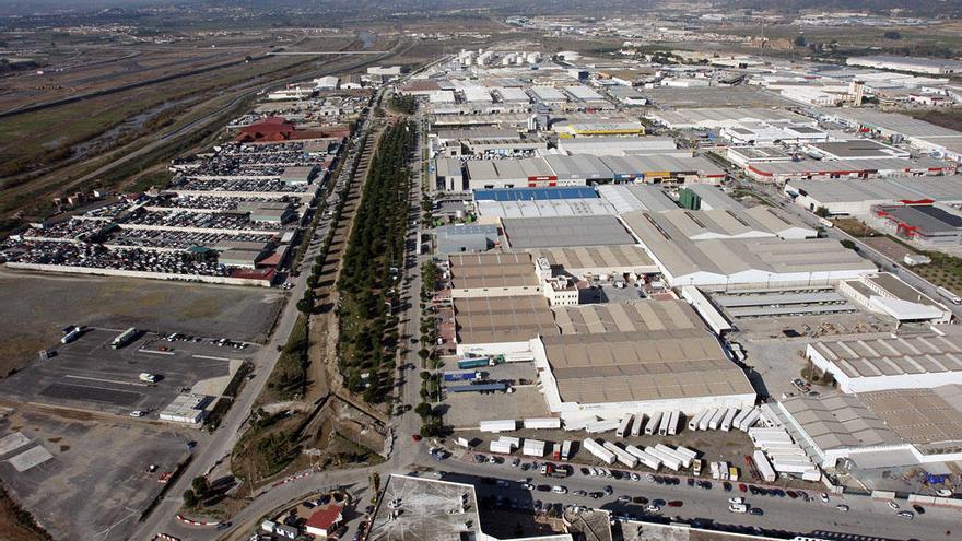 Imagen del Polígono Industrial Guadalhorce, afectado por inundaciones casi todos los años.