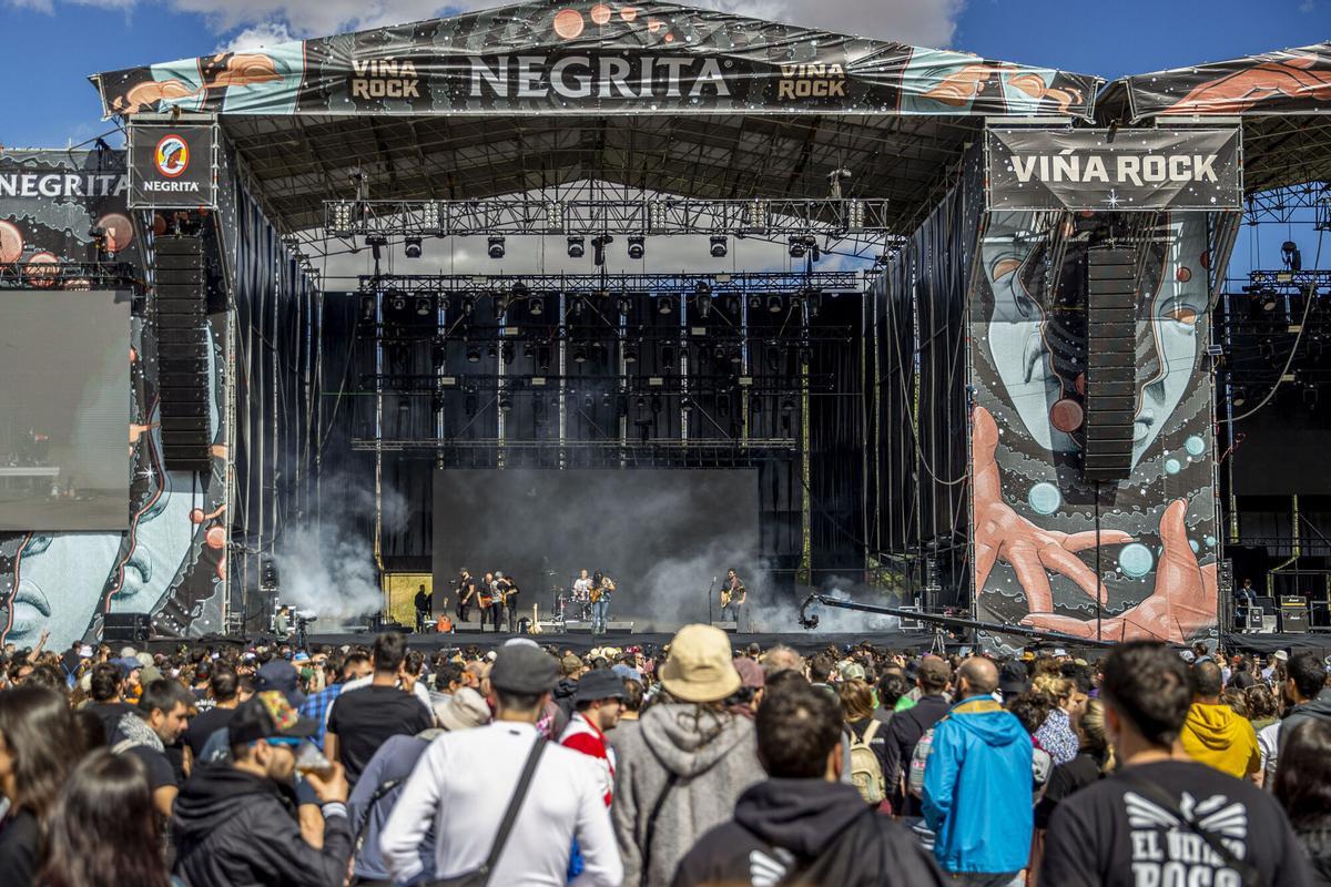 Un escenario del Festival Viña Rock, el 2 de mayo de 2024 en Villarrobledo (Albacete).