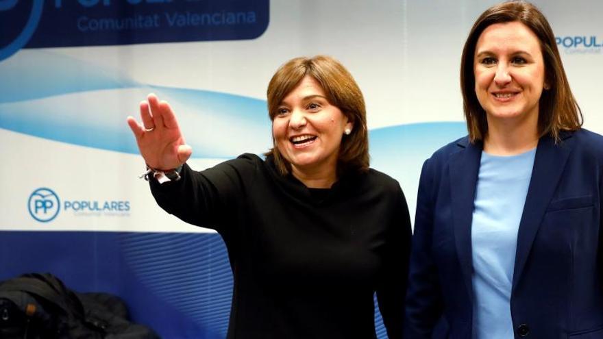 Bonig y María José Català, candidata del PP a la Alcaldía de Valencia.