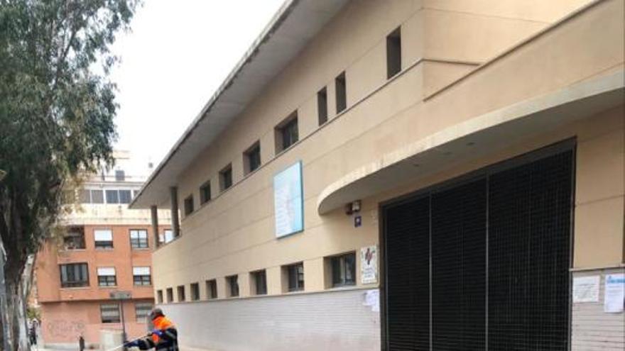 Desinfección de calles en Alicante