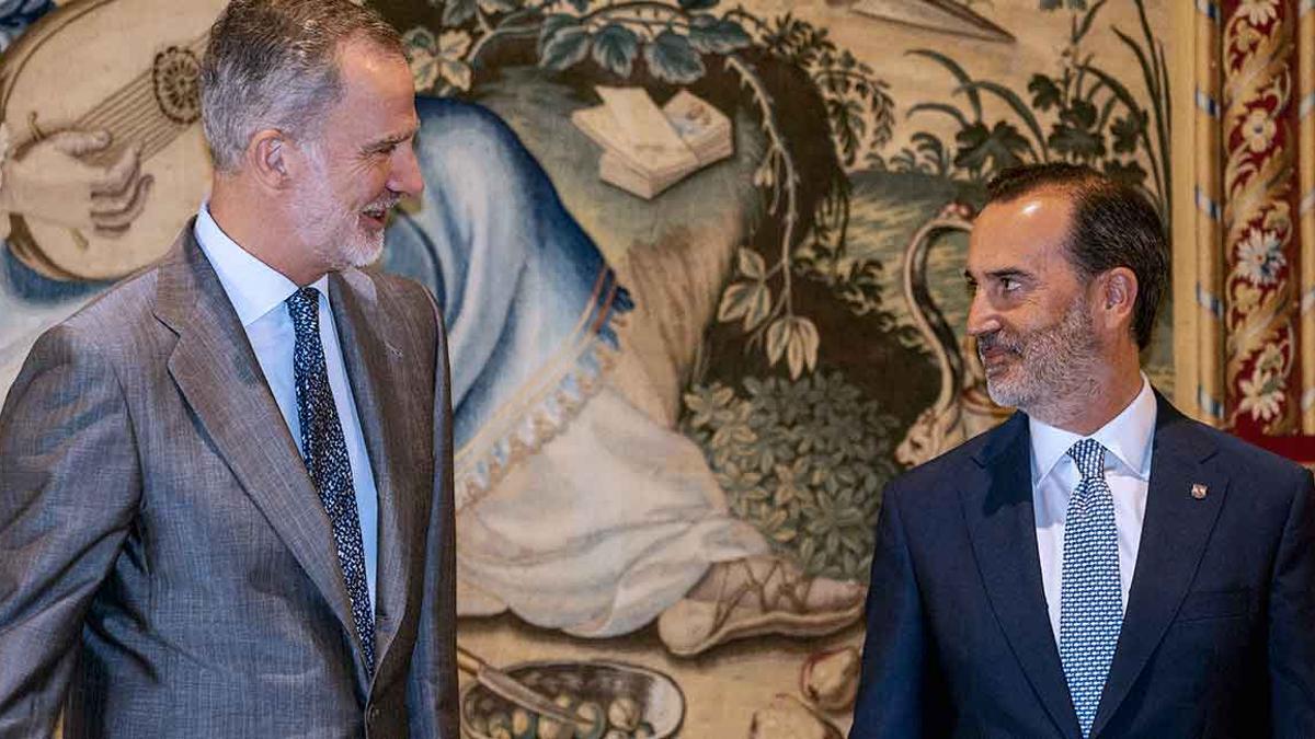 Felipe VI junto a Gabriel Le Senne