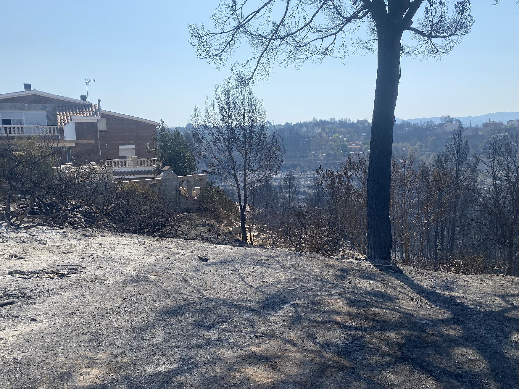 La urbanització River Park arrasada per les flames: veïns desolats i paisatge negre