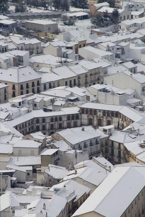 Nieve en Archidona.