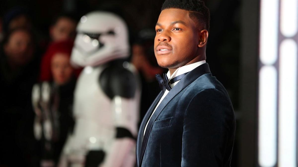 John Boyega, en la 'premier' de 'Star Wars: El último Jedi', en Londres, en diciembre del 2017.