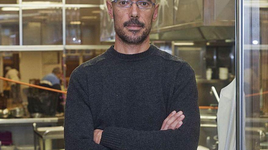 Pablo Sánchez, en la Cocina Económica.