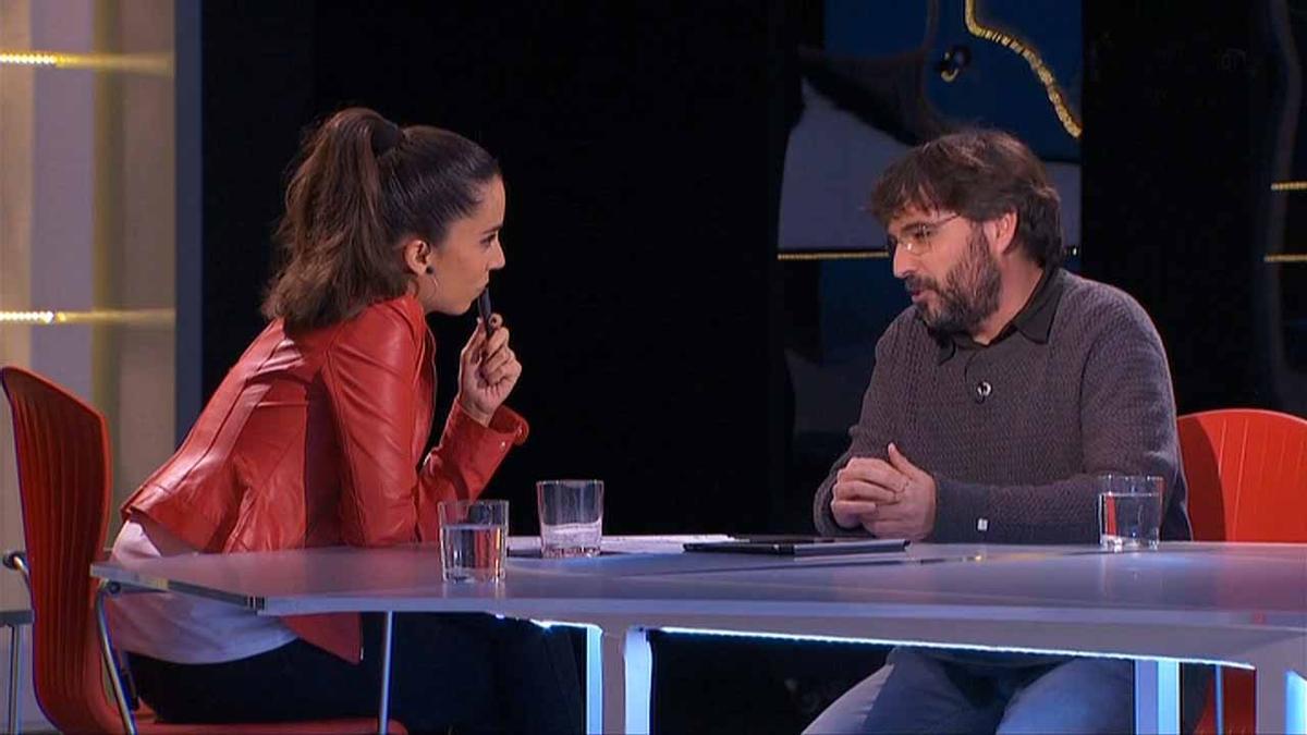 Jordi Évole con Laura Rosel en ’FAQS’ (TV-3). 