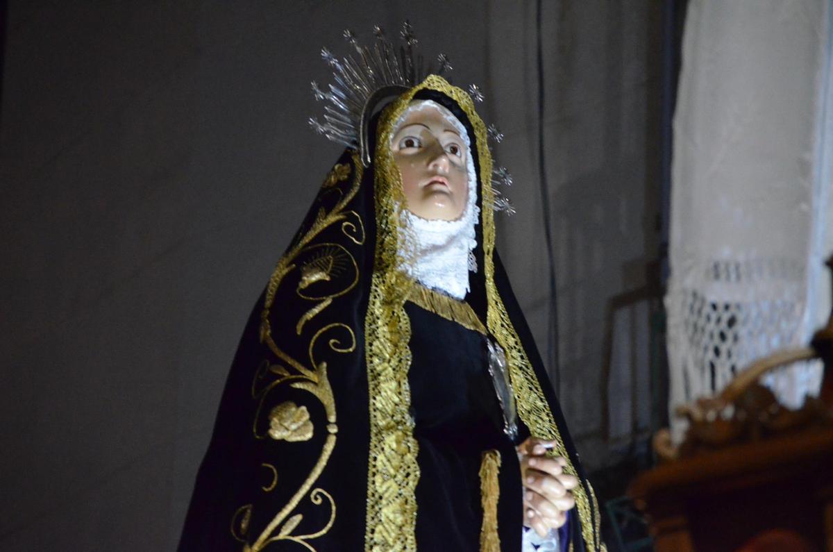 La Soledad en la Procesión de la Santa Vera Cruz de Benavente.