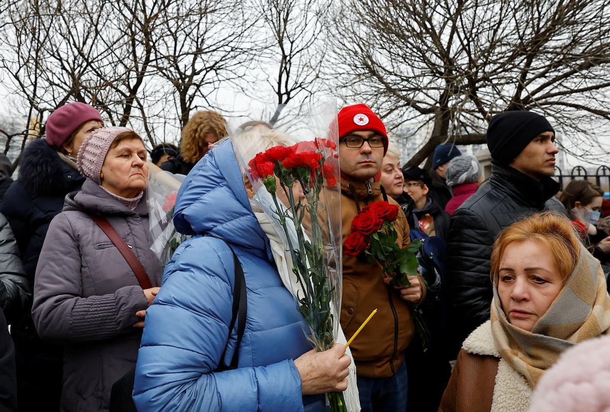 Funeral y ceremonia de despedida del político opositor ruso Alexei Navalny en Moscú