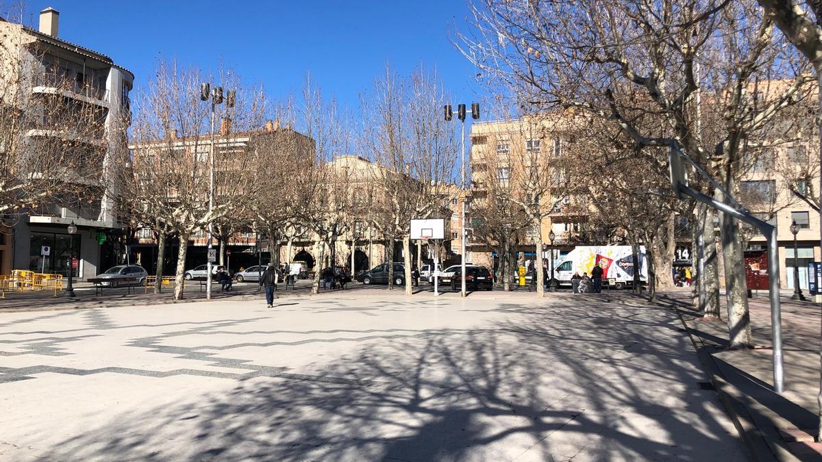 Imatge d&#039;arxiu de la plaça del Camp de Solsona