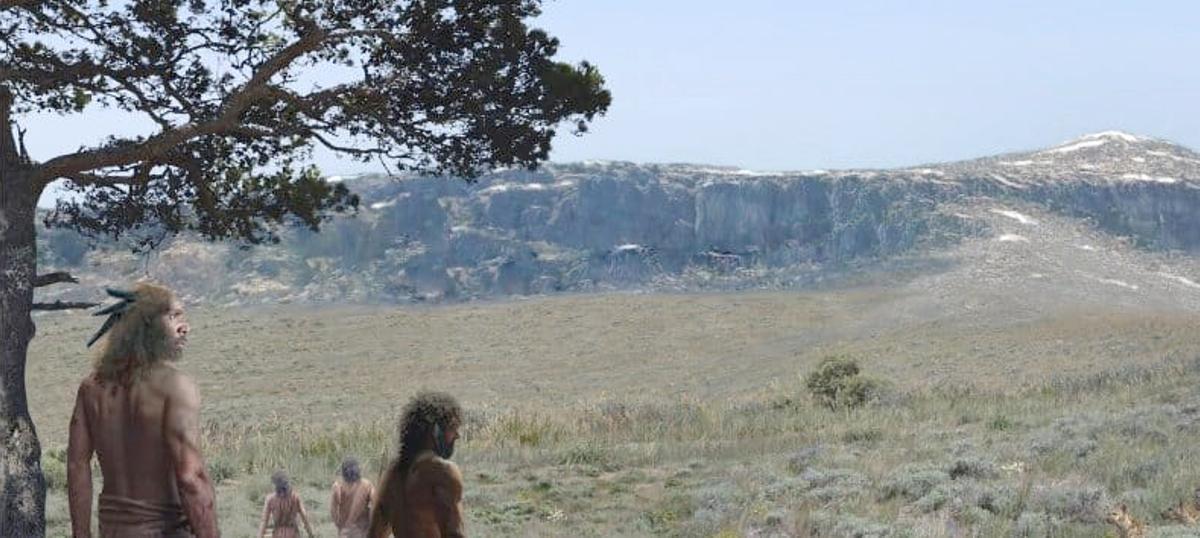 Una de las recreaciones realizadas por la paleoartista Gabriela Amorós